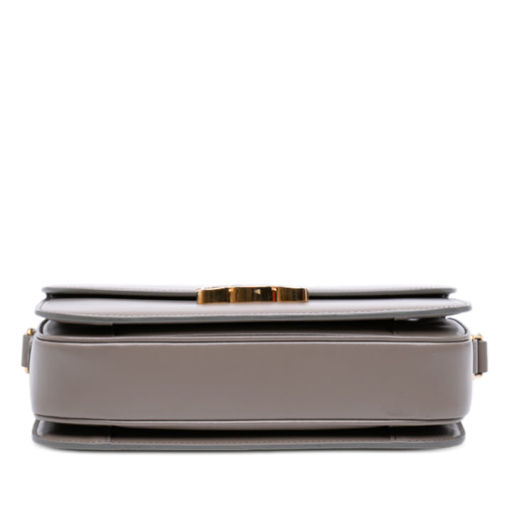 Celine Classique brillant Cuir de veau Triomphe Sac porté croisé