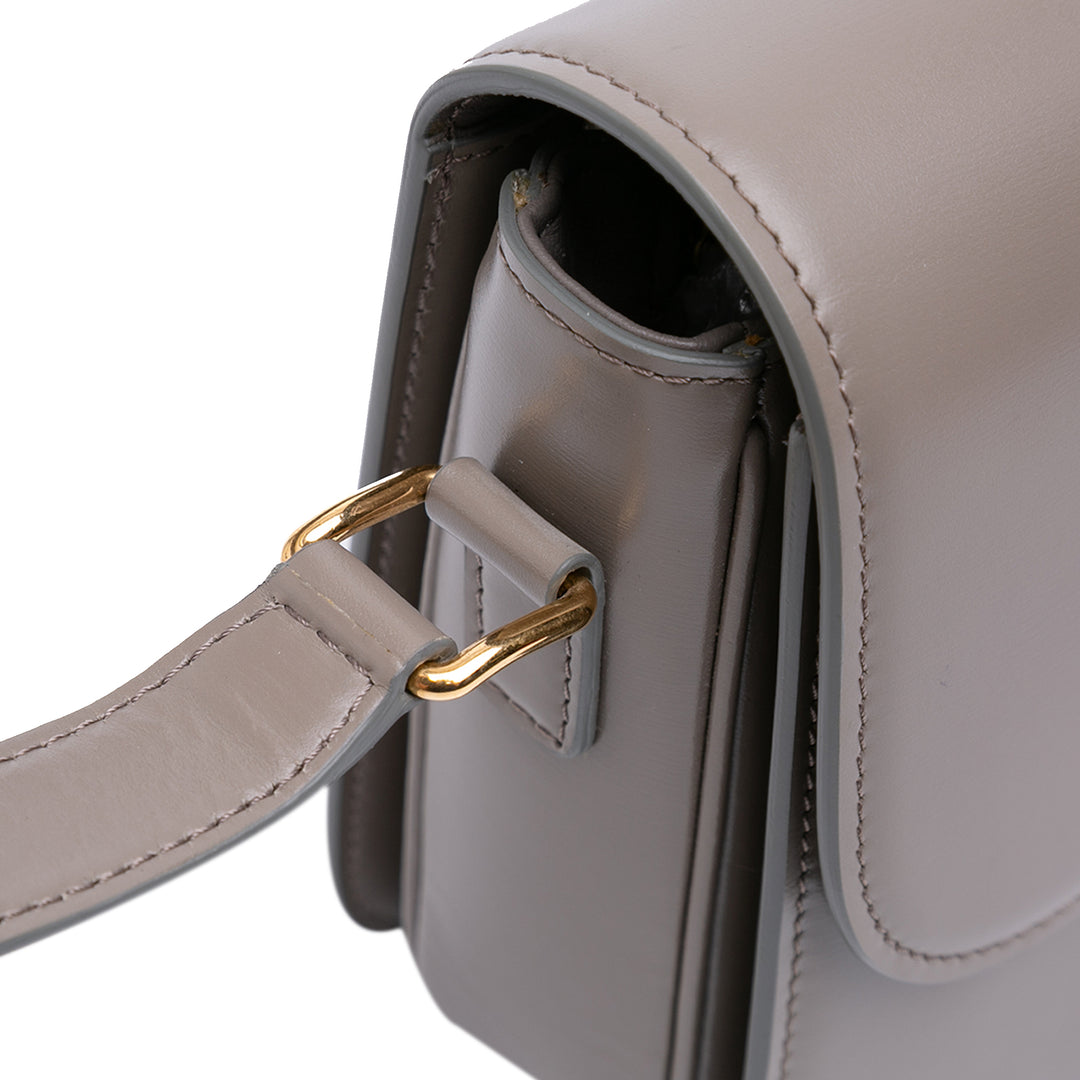 Celine Classique brillant Cuir de veau Triomphe Sac porté croisé