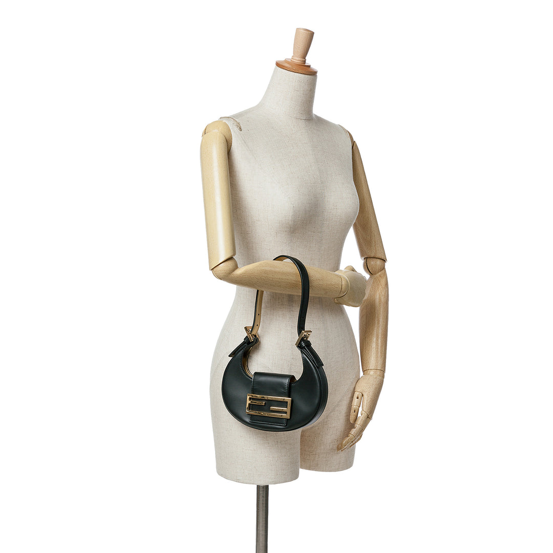 Fendi Mini Cuir Cookie Hobo