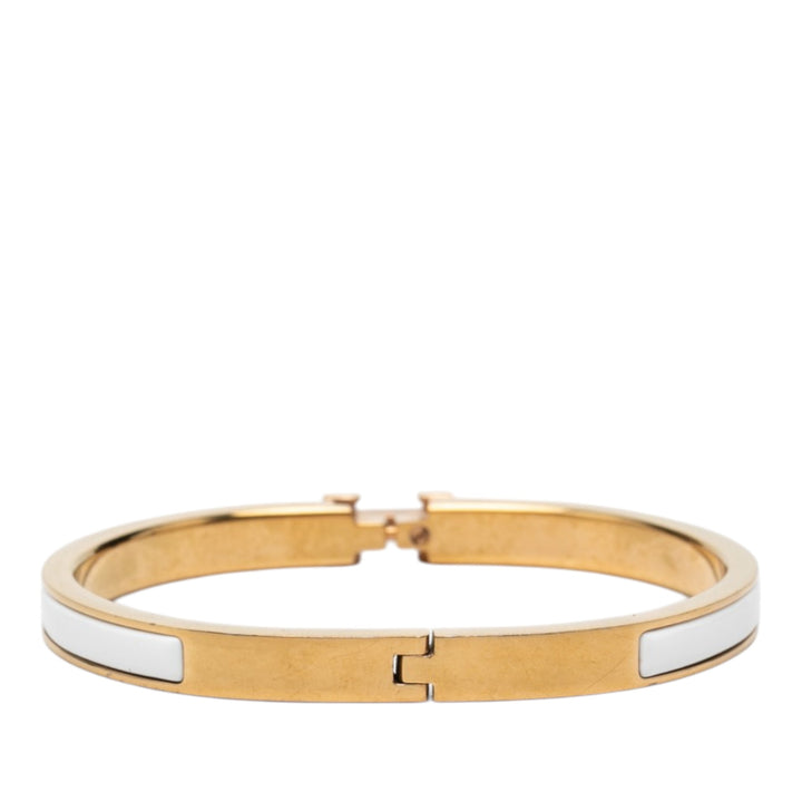 Hermès Extra Narrow Émail Clic H Bracelet PM Métal