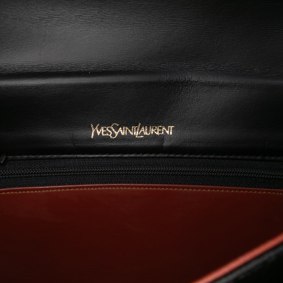 Saint Laurent Cuir Sac à main Noir – GABY PARIS Authentique