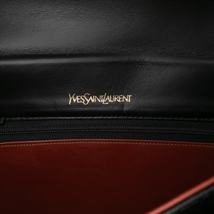 Saint Laurent Cuir Sac à main Noir – GABY PARIS Authentique