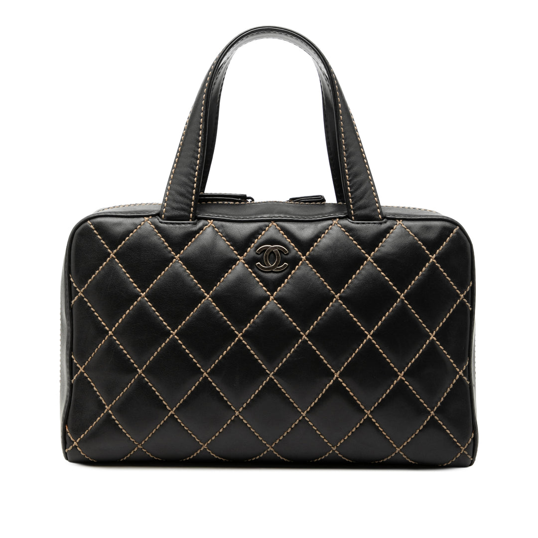 Chanel CC Cuir d’agneau Wild Stitch Sac à main