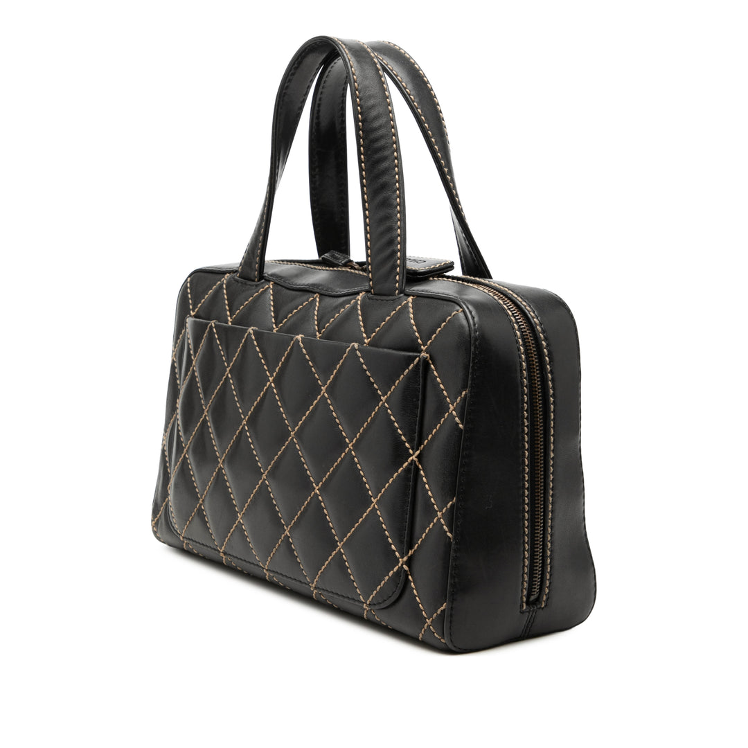 Chanel CC Cuir d’agneau Wild Stitch Sac à main