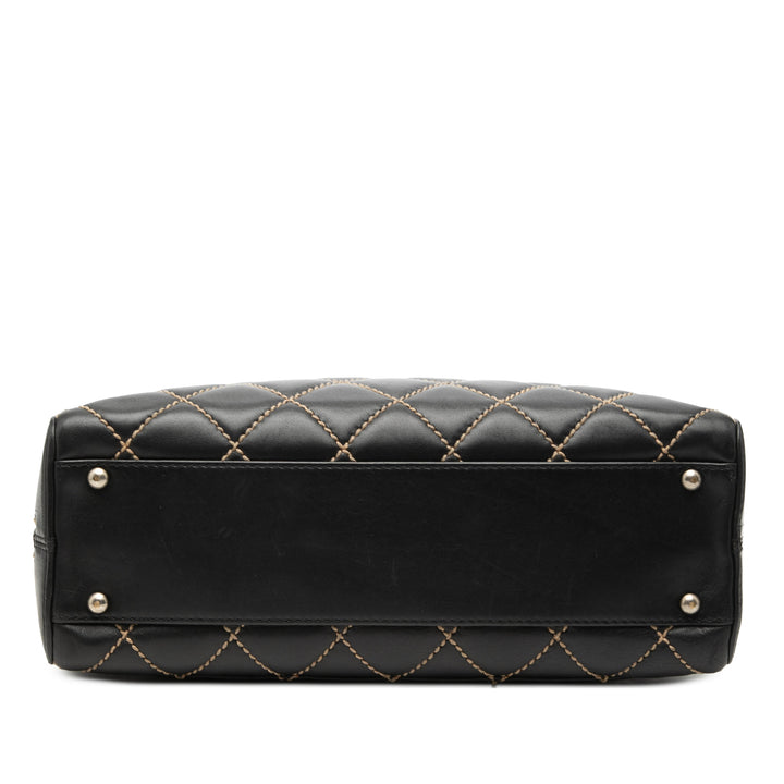Chanel CC Cuir d’agneau Wild Stitch Sac à main