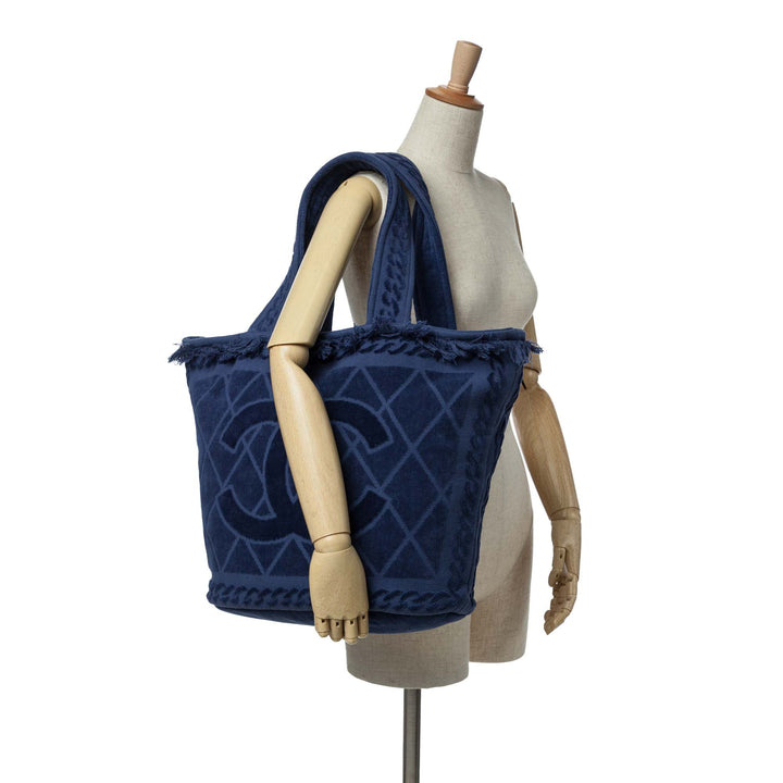 Chanel CC Terry Cotton Beach Cabas