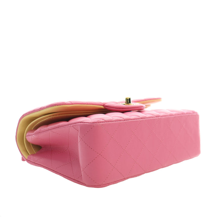 Chanel Classic Rainbow Hardware Double rabat Petit Cuir d'agneau