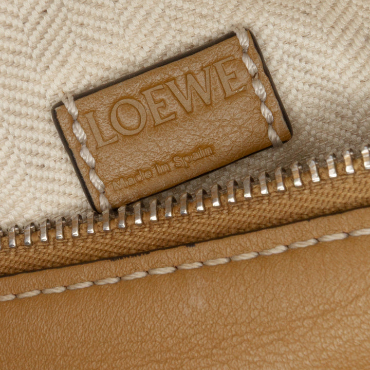 Mini Tricolor Calfskin Puzzle Satchel Brown - Gaby Paris