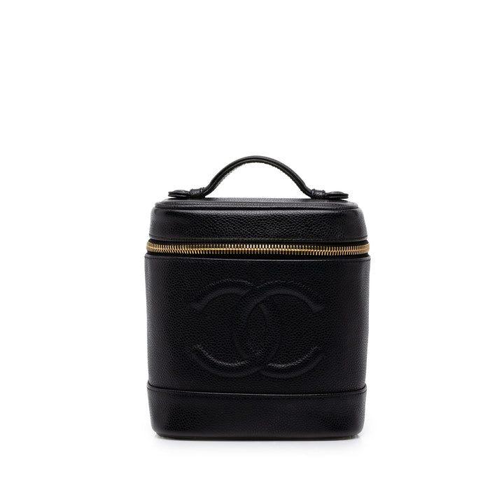 Chanel CC Vanity Cuir caviar Noir – vue principale – GABY PARIS