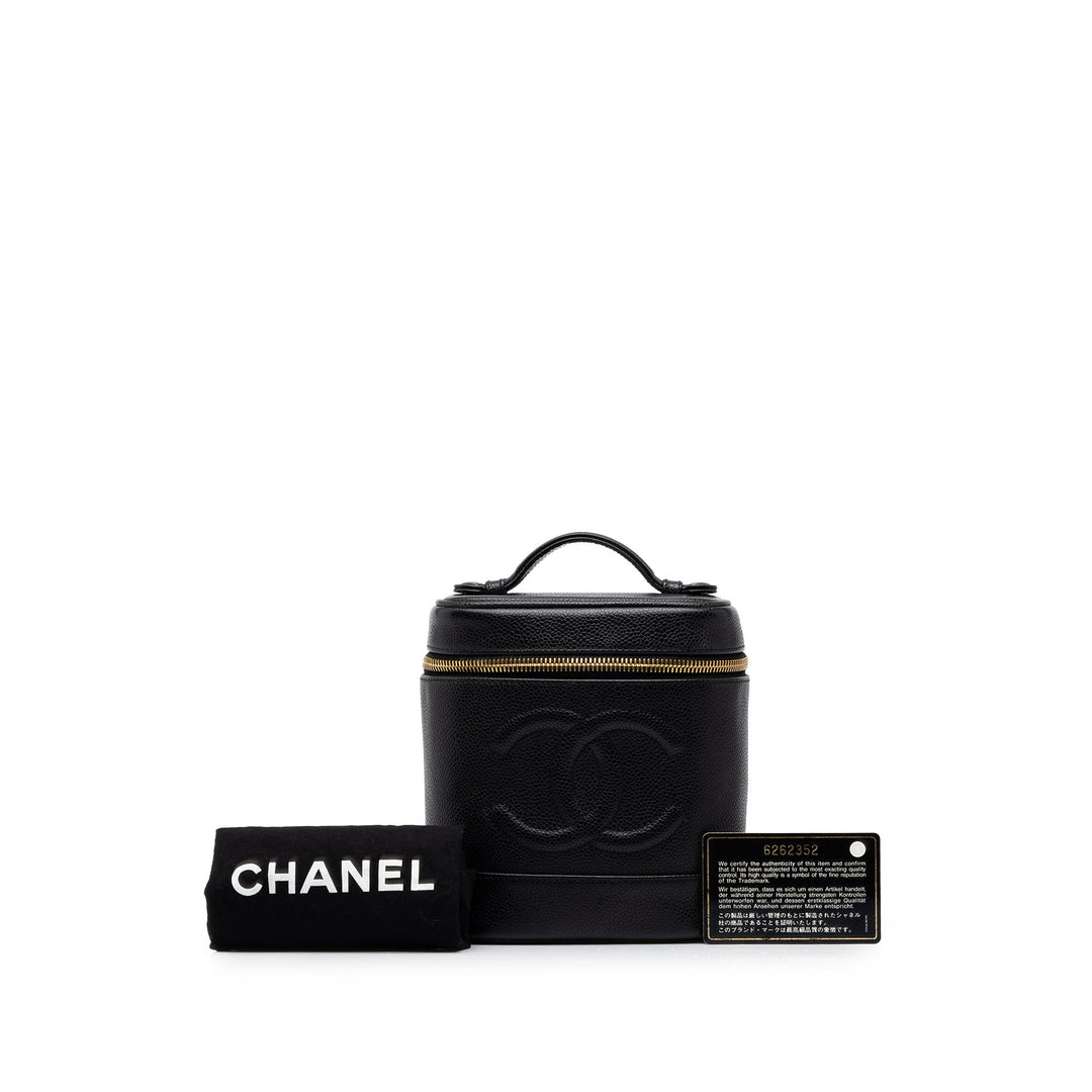 Chanel CC Vanity Cuir caviar Noir – vue 7 – GABY PARIS