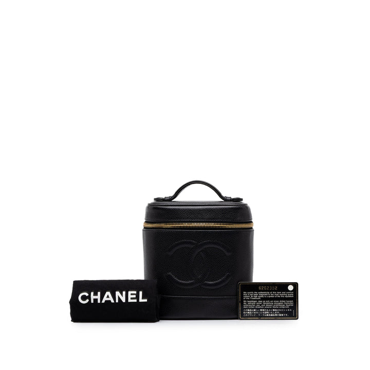 Chanel CC Vanity Cuir caviar Noir – vue 7 – GABY PARIS