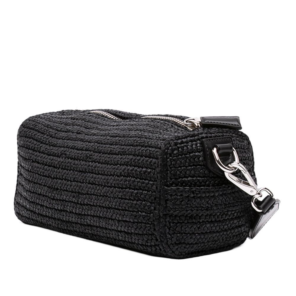 Prada Sac bandoulière Effect Crochet Noir – vue 2 – GABY PARIS