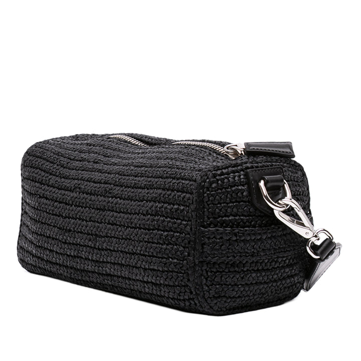 Prada Sac bandoulière Effect Crochet Noir – vue 2 – GABY PARIS