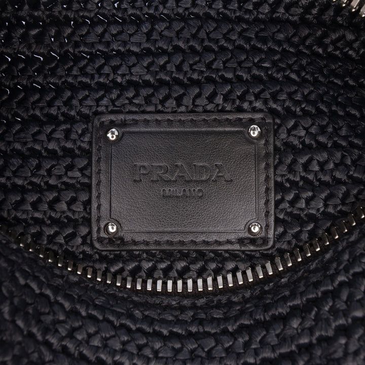 Prada Sac bandoulière Effect Crochet Noir – vue 5 – GABY PARIS