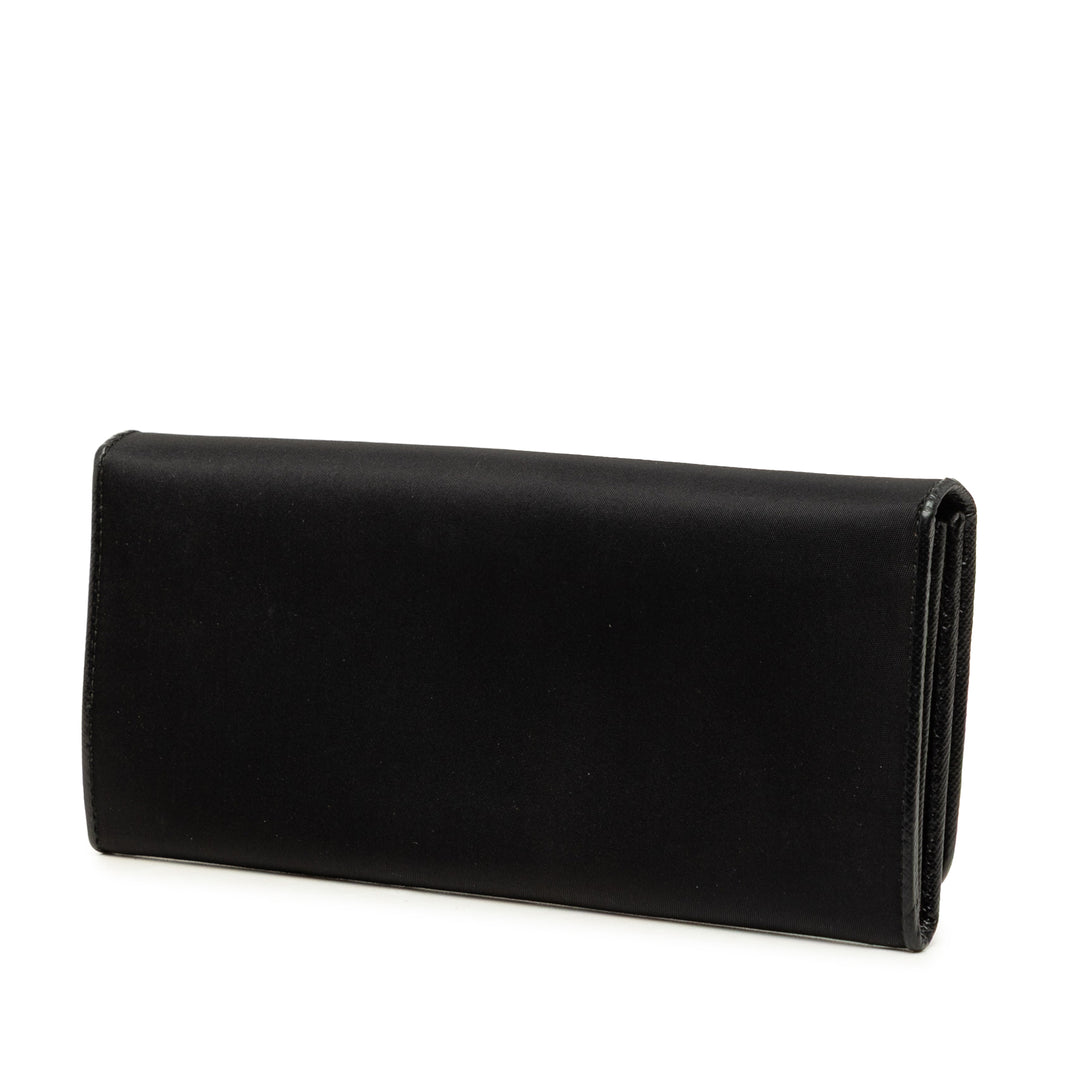 Prada Portefeuille long Tessuto Noir – vue 2 – GABY PARIS