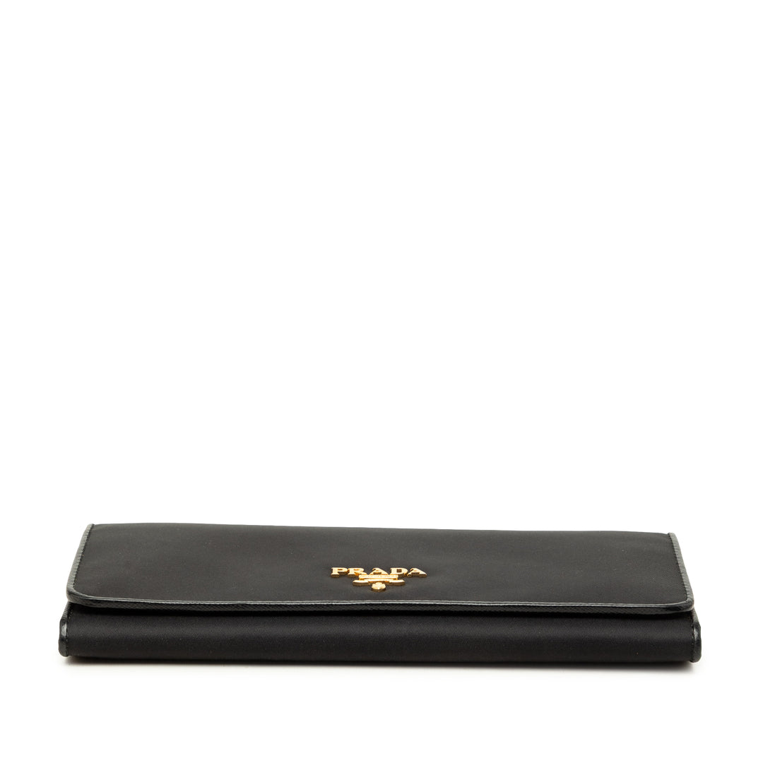 Prada Portefeuille long Tessuto Noir – vue 3 – GABY PARIS