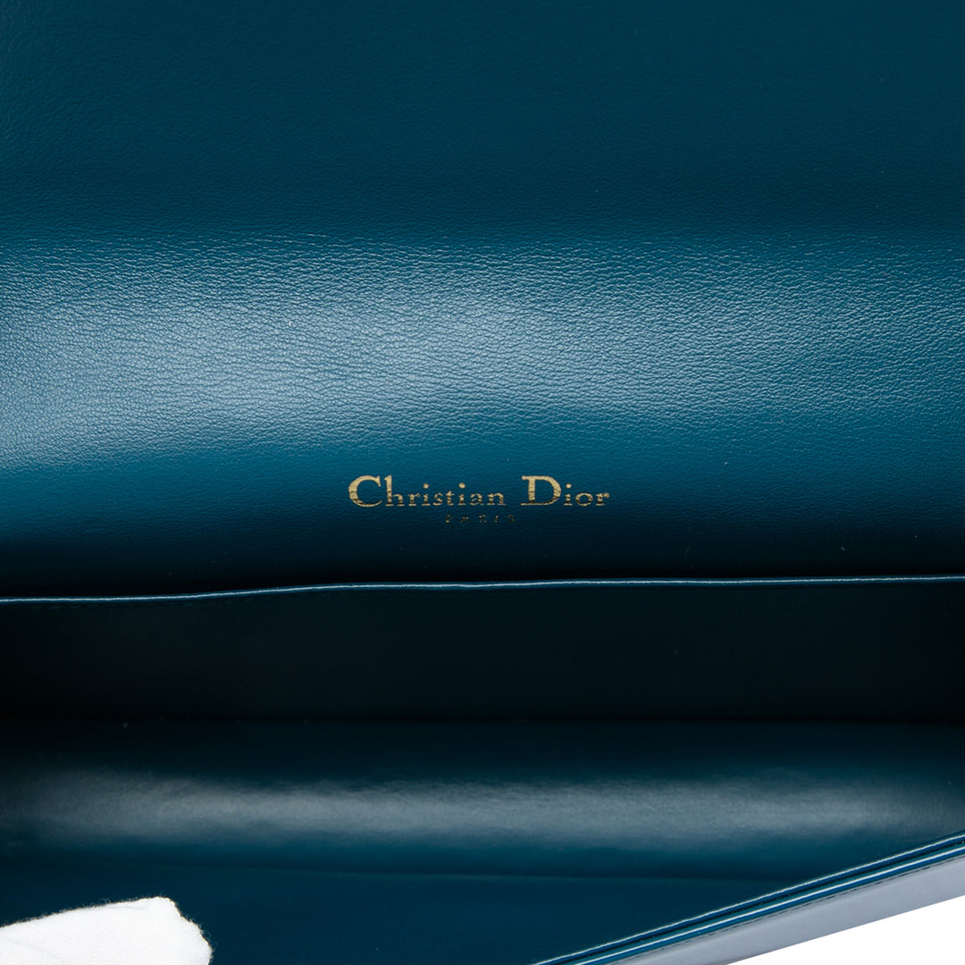 Dior Cannage Lady Dior Wallet on Chain Bleu – vue 4 – GABY PARIS