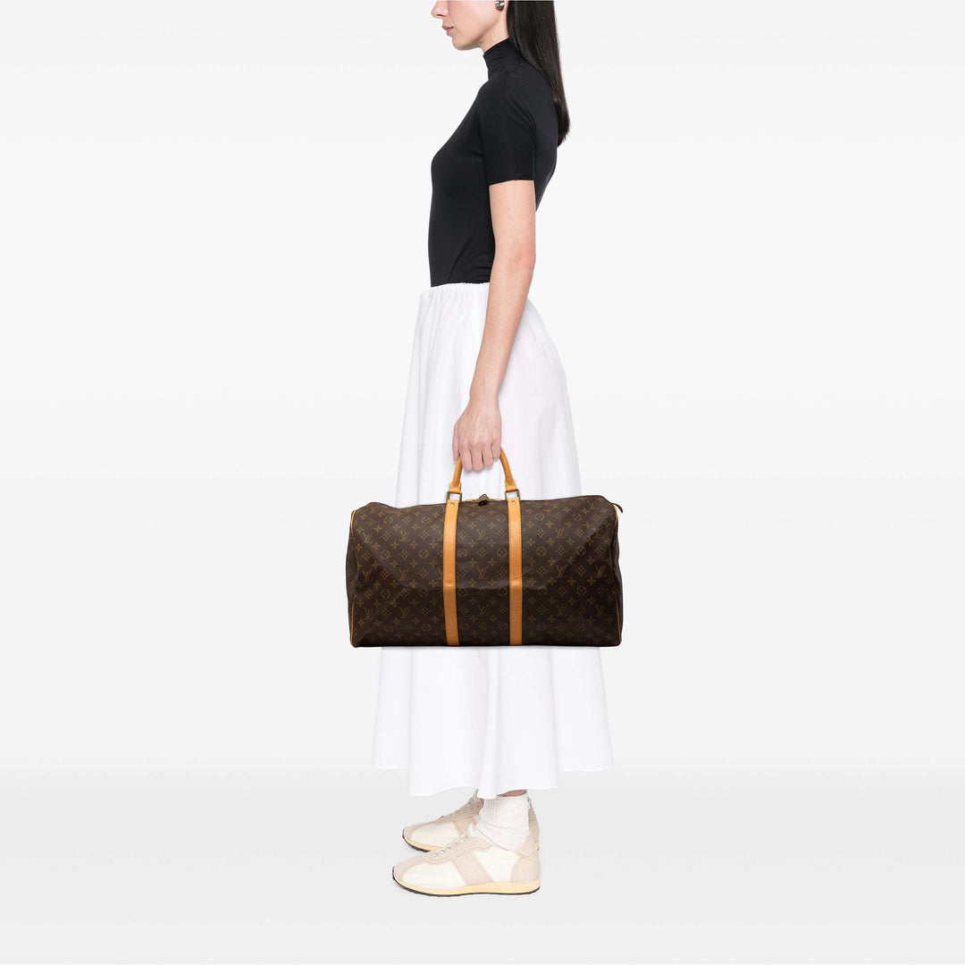 Louis Vuitton Keepall 55 Monogram Marron