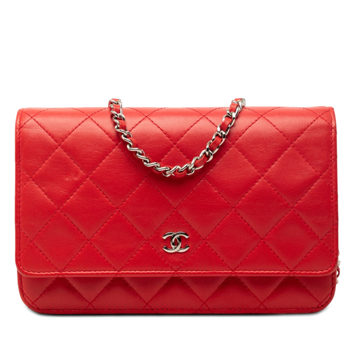 Chanel CC Matelassé Cuir d’agneau Wallet on Chain
