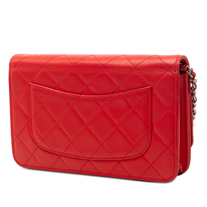 Chanel CC Matelassé Cuir d’agneau Wallet on Chain