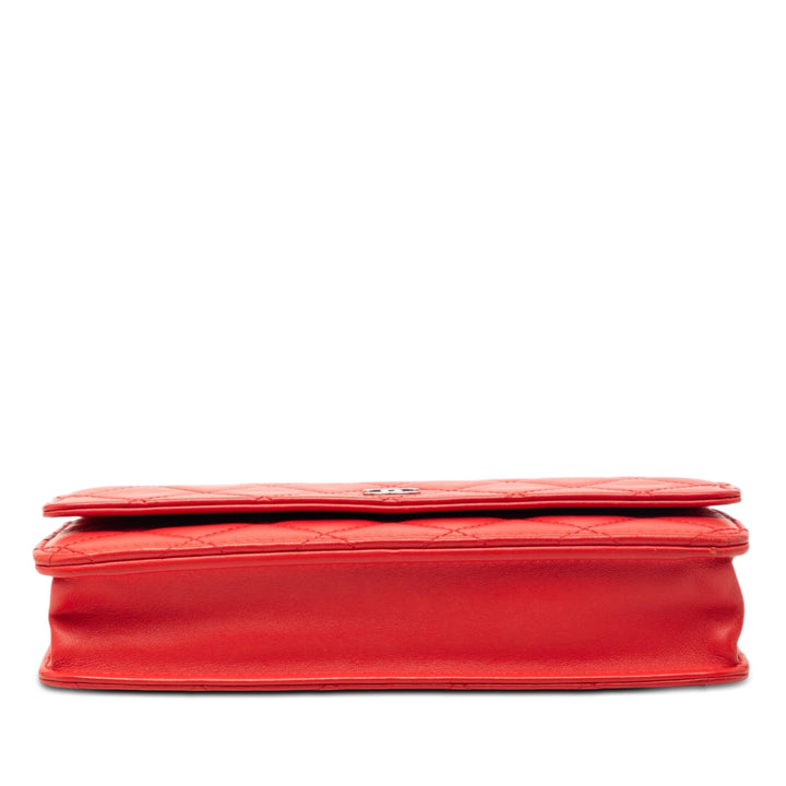 Chanel CC Matelassé Cuir d’agneau Wallet on Chain
