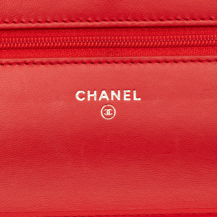 Chanel CC Matelassé Cuir d’agneau Wallet on Chain