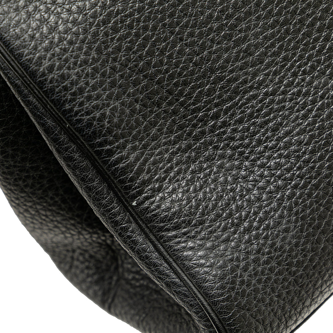 Leather Handbag Black - Gaby Paris