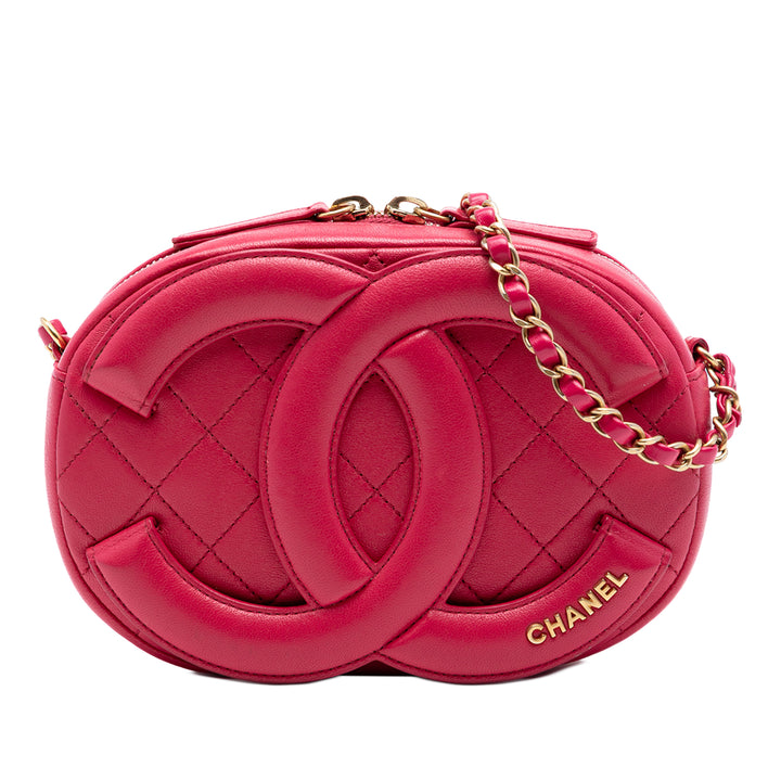 Chanel Cuir d’agneau Coco Midnight Sac caméra