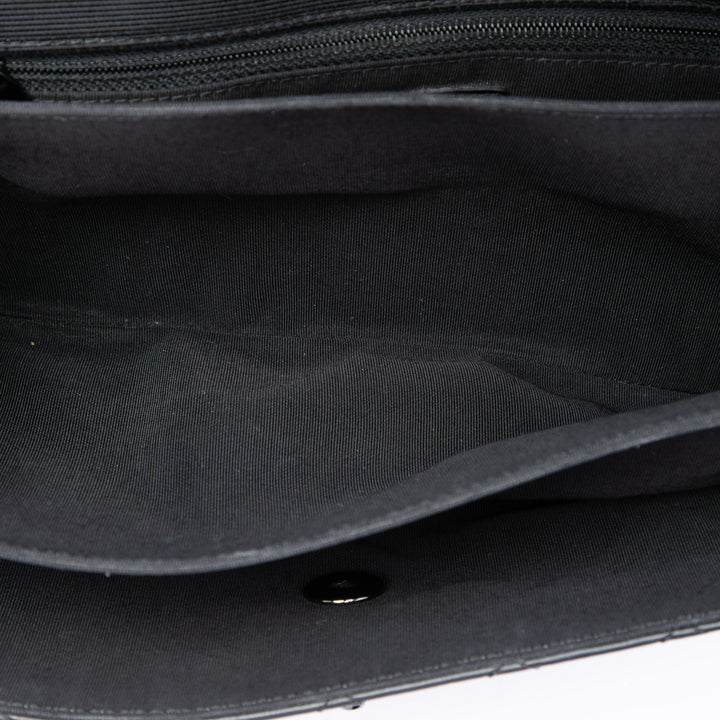 Chanel Sac porté épaule CC Matelassé et Grosgrain So à rabat Cuir d'agneau Noir – vue 4 – GABY PARIS