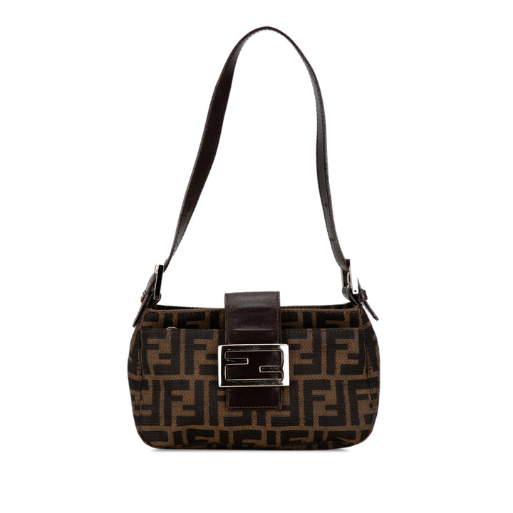 Zucca Canvas Shoulder bag Brown - Gaby Paris