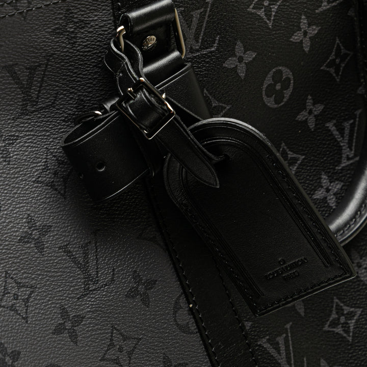 Louis Vuitton Monogram Eclipse Reverse Keepall Bandouliere 50 Gris