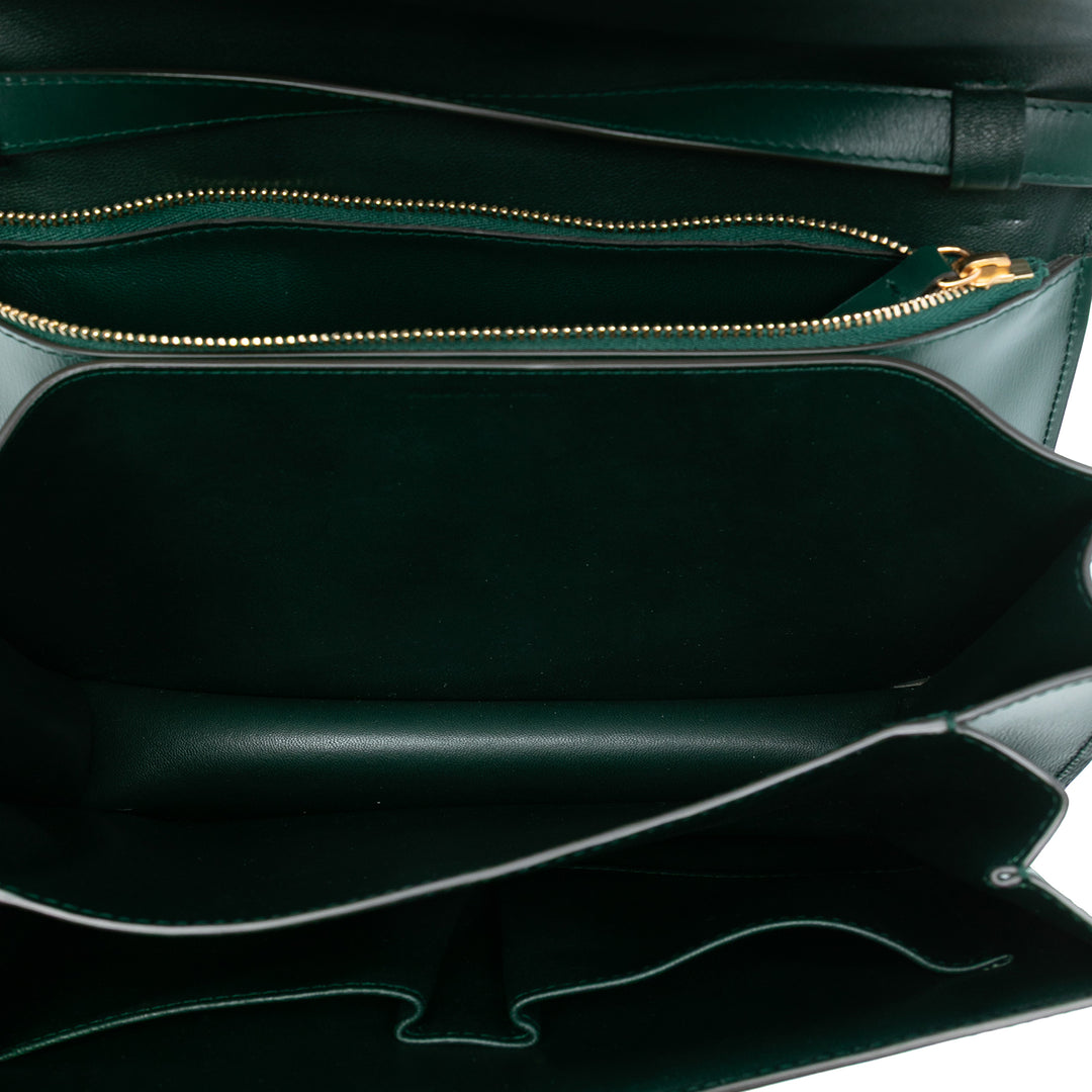 Celine Medium Cuir de veau Classic Boîte Vert – GABY PARIS Authentique
