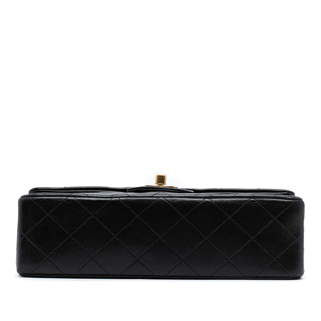 Chanel Small Classic Cuir d’agneau Double rabat Noir