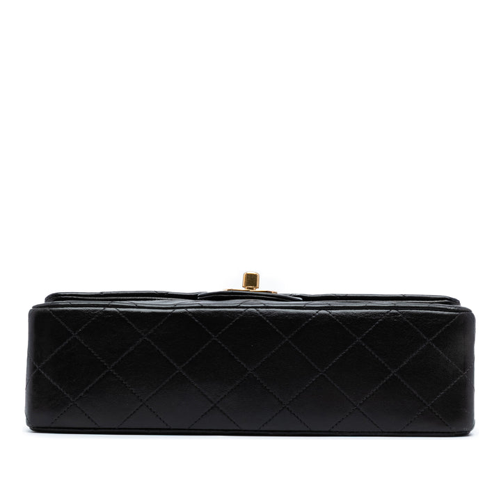 Chanel Small Classic Cuir d’agneau Double rabat Noir