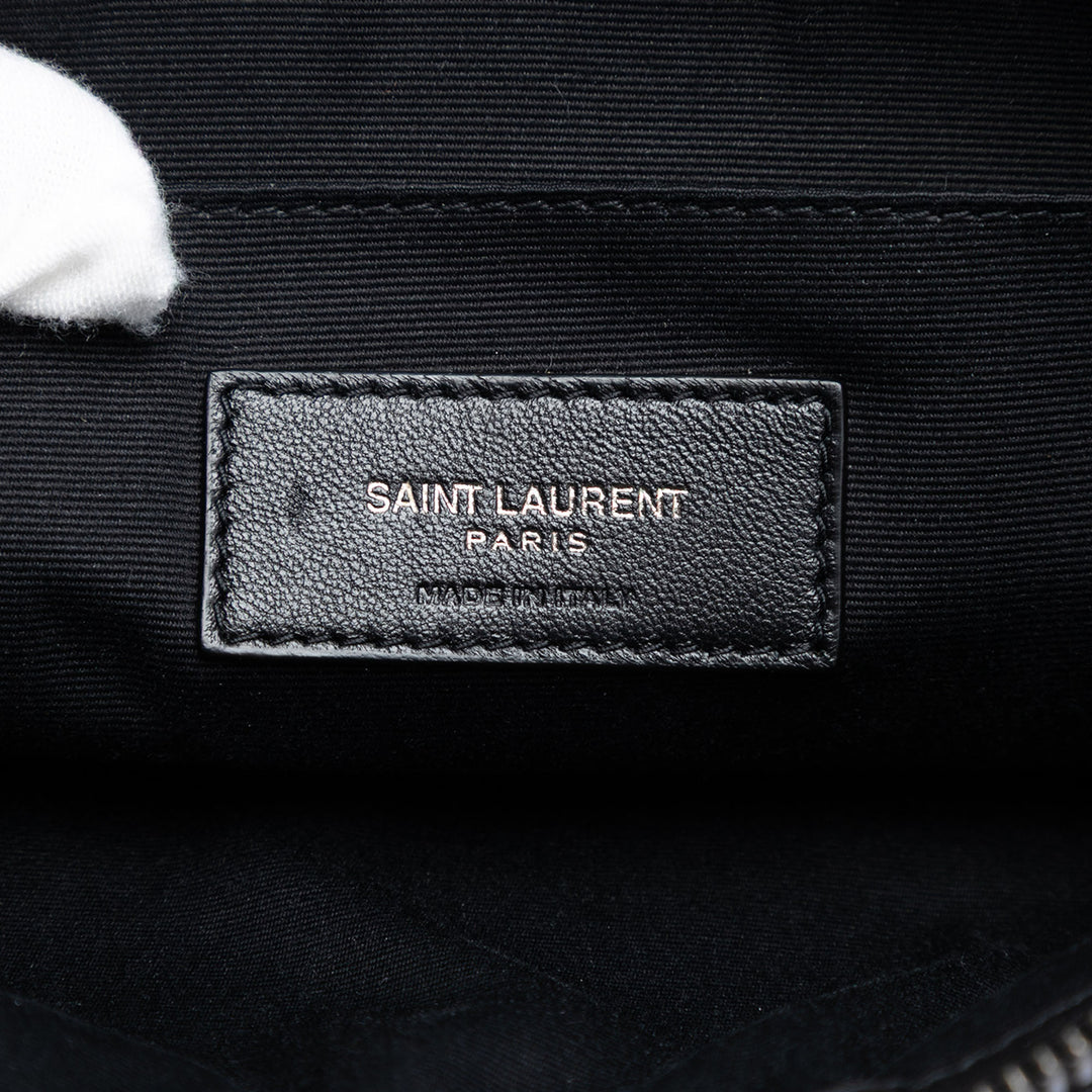 Saint Laurent Toile Rive Gauche Wristlet Pochette