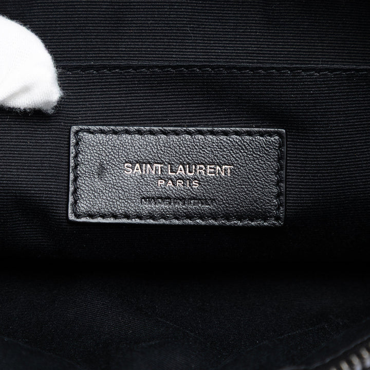 Saint Laurent Toile Rive Gauche Wristlet Pochette