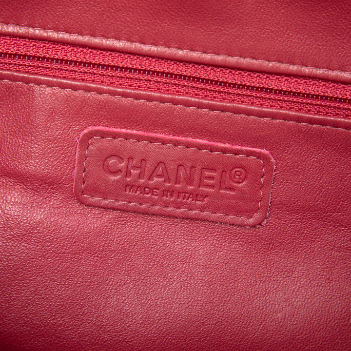 Matelassé Logo Bowler Sac Petit Cuir de veau Rose