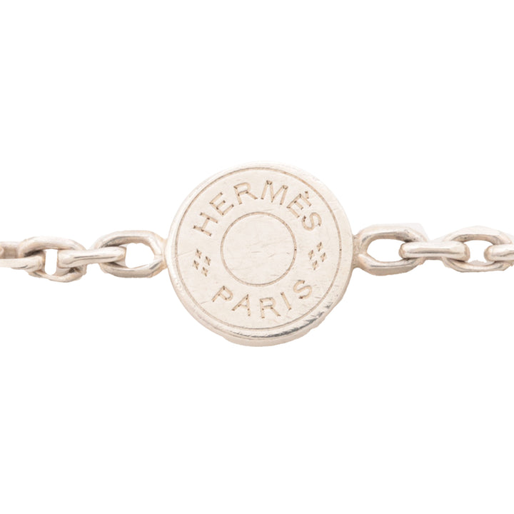 Hermès Sterling Argenté Evelyne Eclipse Pendant Collier Argenté – GABY PARIS Authentique