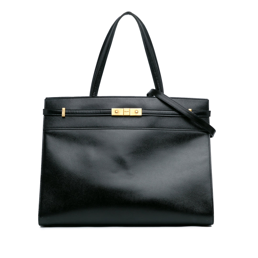 Medium Manhattan Shopper Tote Black - Gaby Paris