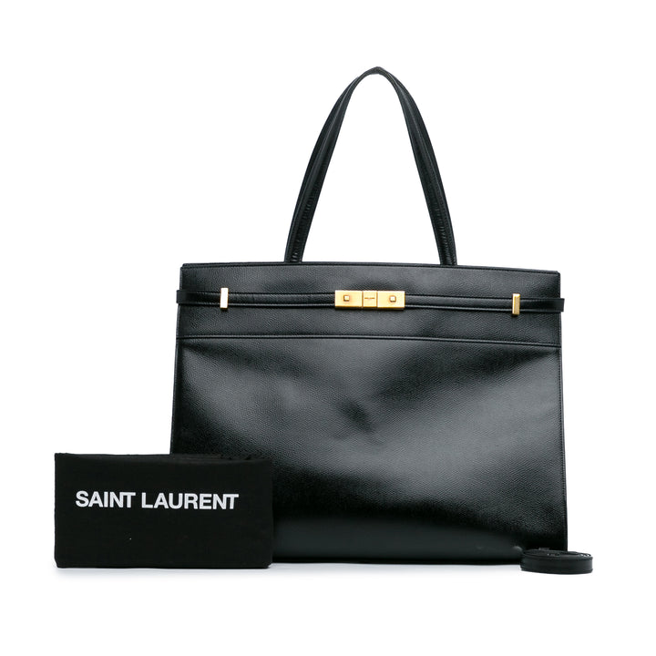 Medium Manhattan Shopper Tote Black - Gaby Paris