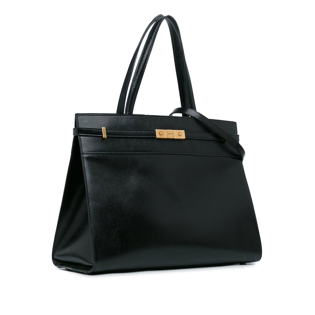 Medium Manhattan Shopper Tote Black - Gaby Paris