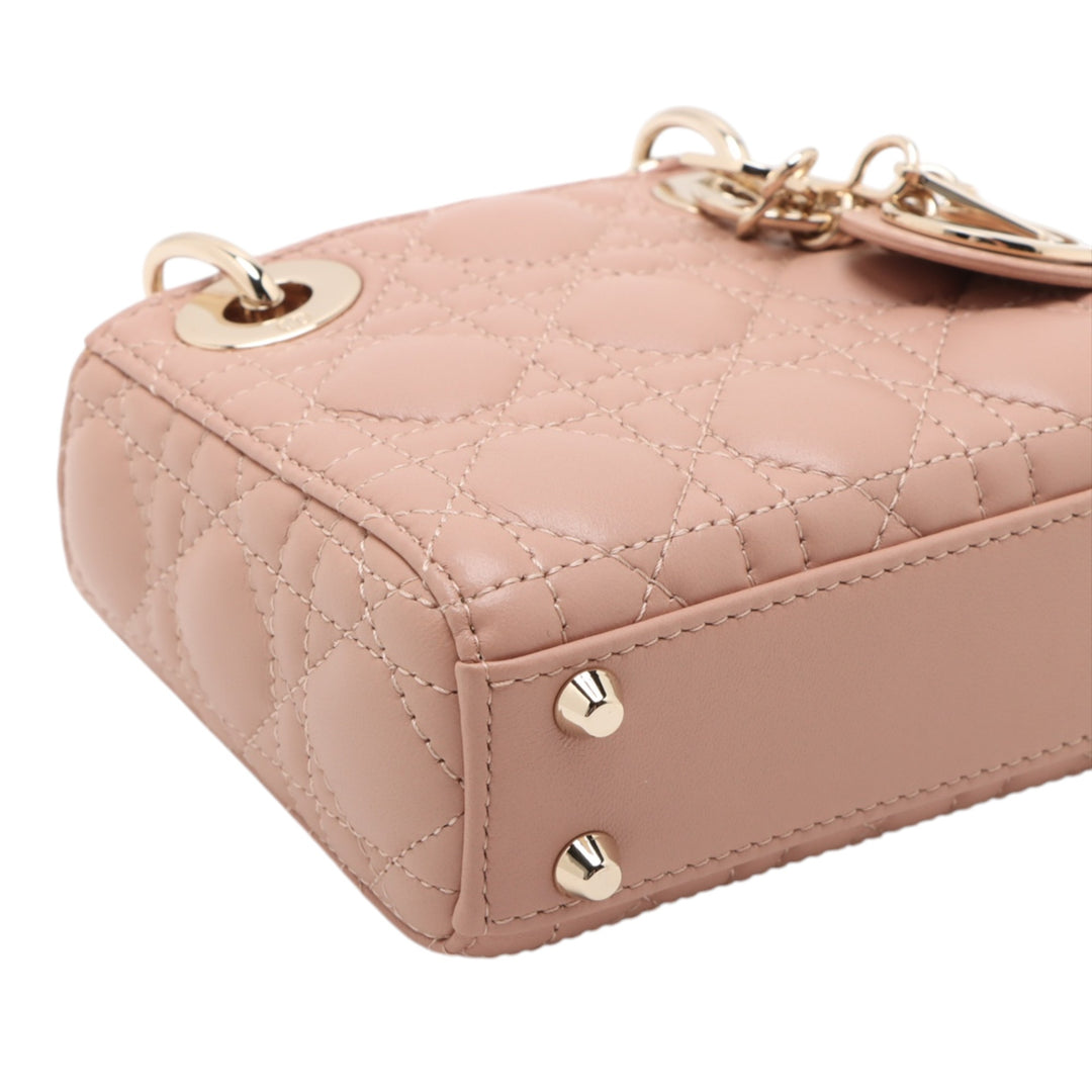 Dior Micro Cuir d’agneau Cannage Lady Dior
