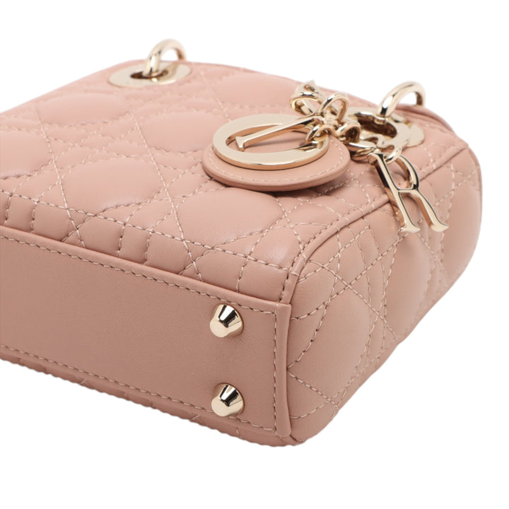 Dior Micro Cuir d’agneau Cannage Lady Dior