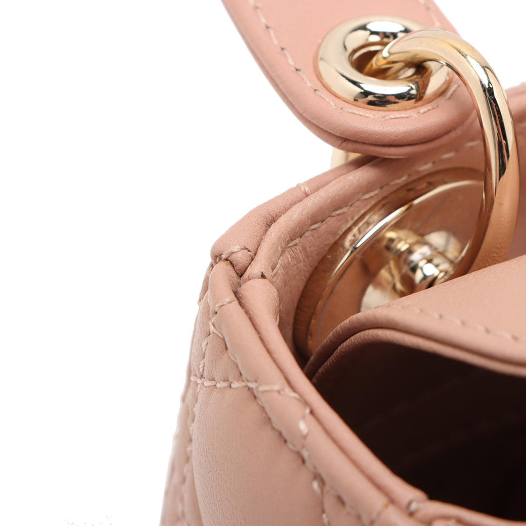 Dior Micro Cuir d’agneau Cannage Lady Dior