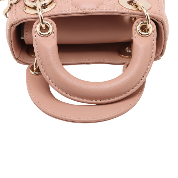 Dior Micro Cuir d’agneau Cannage Lady Dior