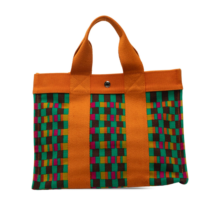 Hermès Cabas Multicolor Imprimé Fourre Tout Multi MM Multicolore – vue principale – GABY PARIS