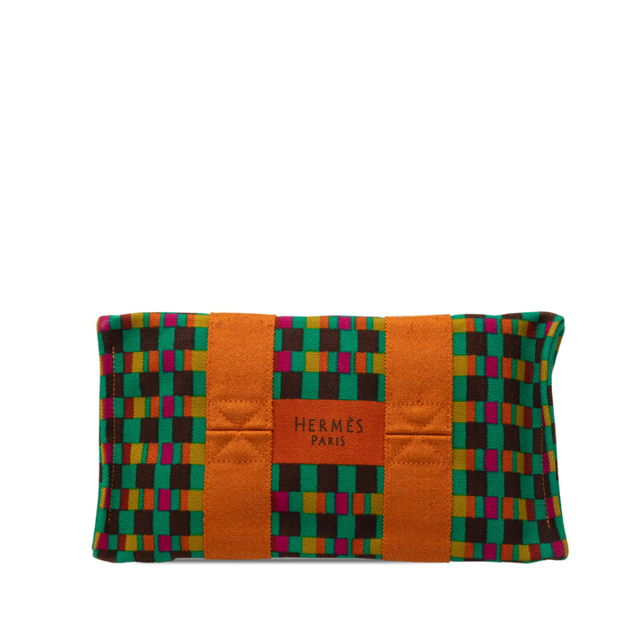 Hermès Cabas Multicolor Imprimé Fourre Tout Multi MM Multicolore – vue 3 – GABY PARIS