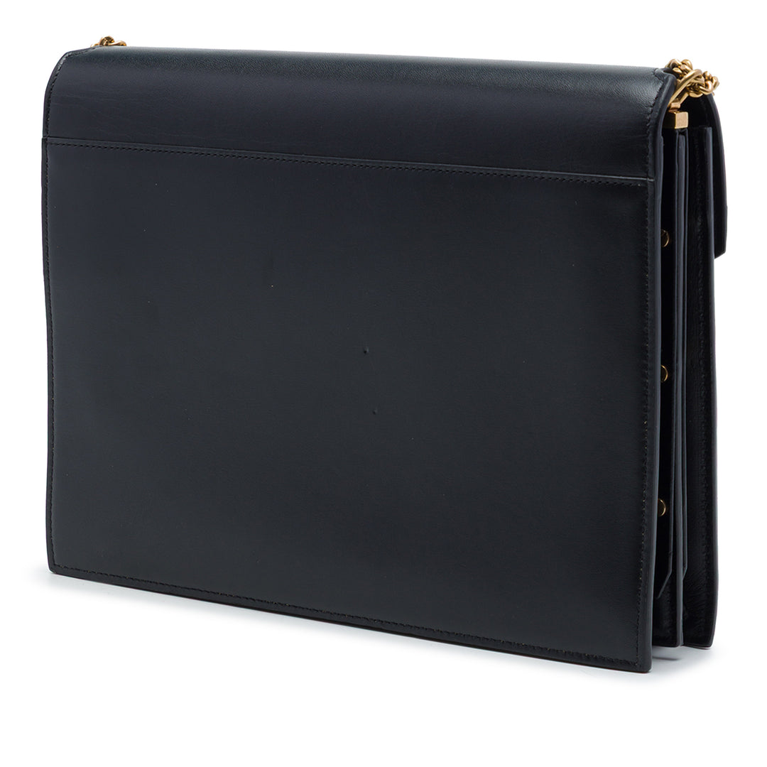 Saint Laurent Smooth Cuir de veau Monogram Cassandra Clasp Sac