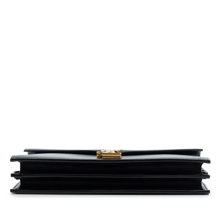 Saint Laurent Smooth Cuir de veau Monogram Cassandra Clasp Sac