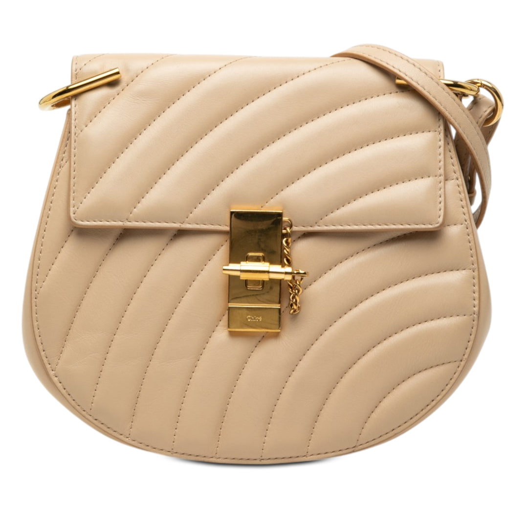 Chloé Small Matelassé Cuir Drew Bijou Sac porté croisé